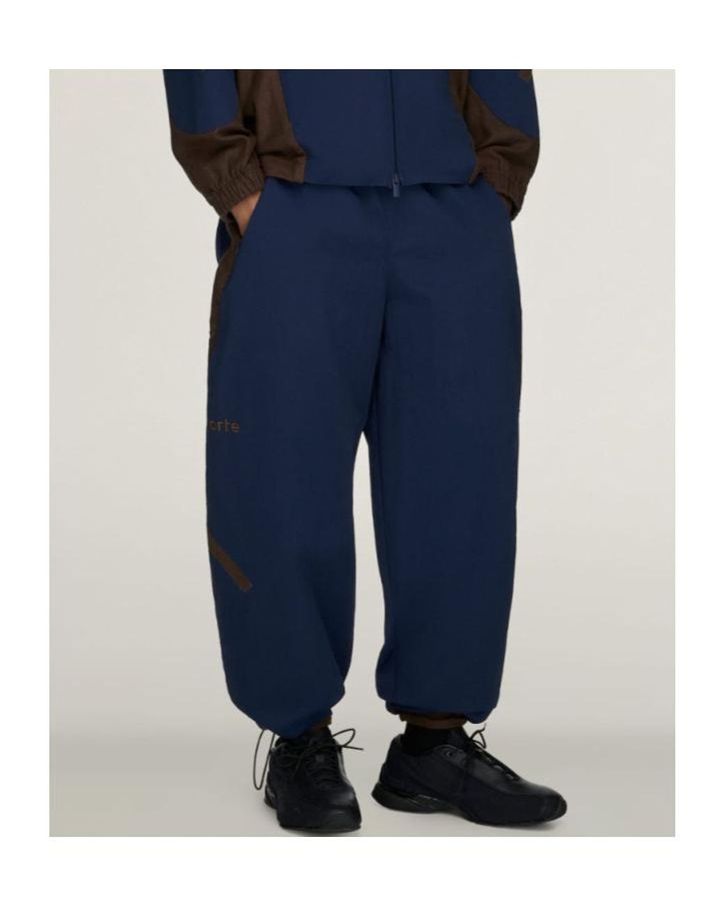 Adidas Blue X Arte Antwerp Panelled Wide-Leg Track Pants for men