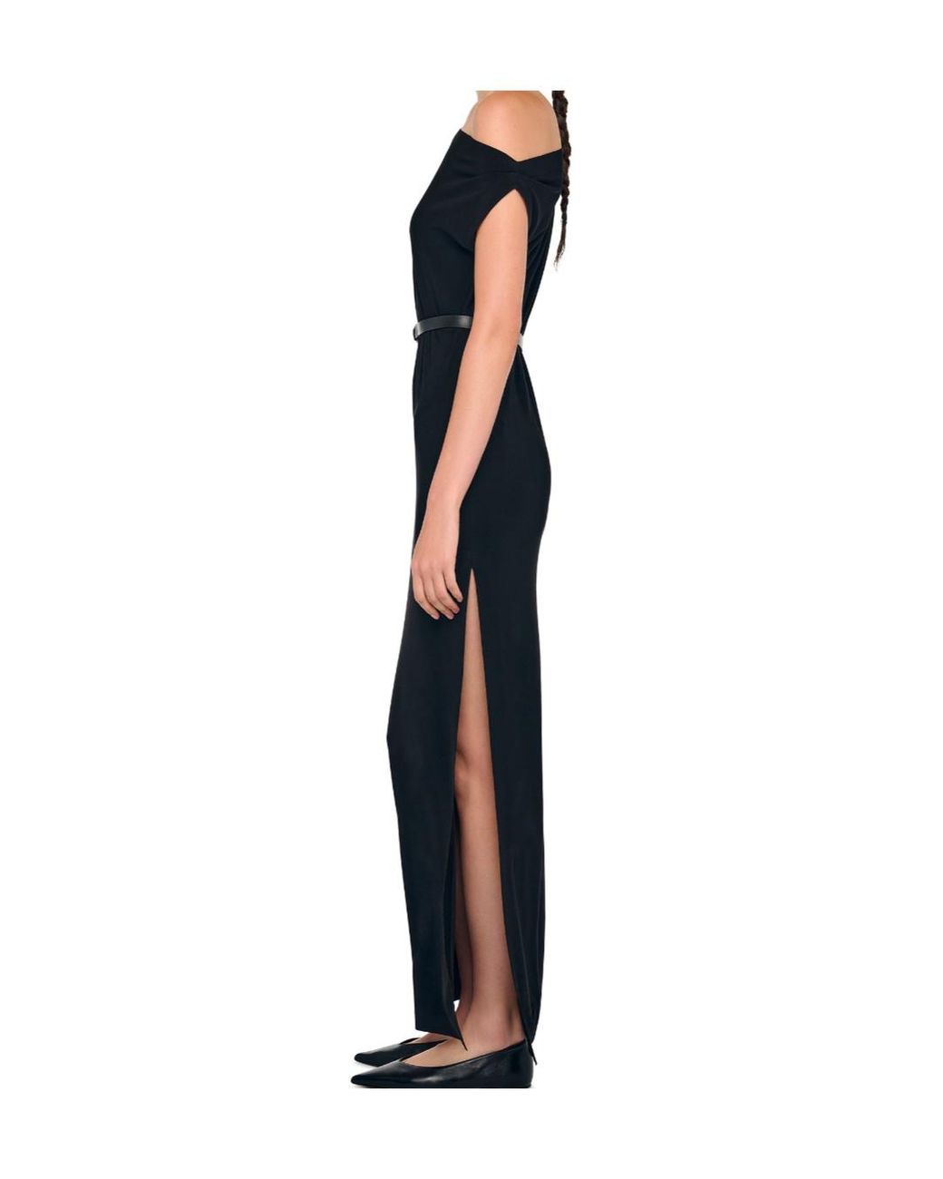 Norma Kamali Blue One-Shoulder Long Dress