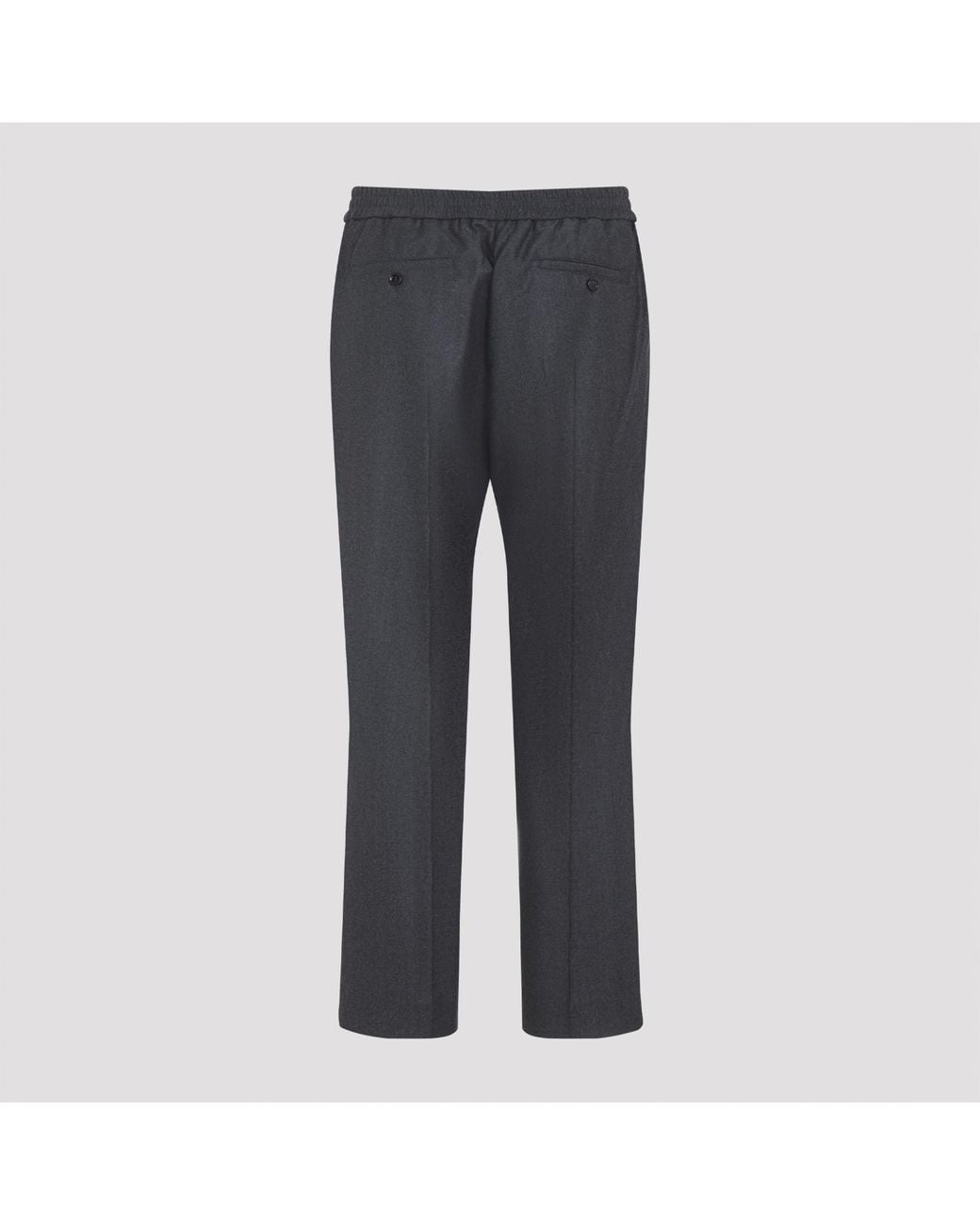 AMI Gray Elasticated Waist Pants for men