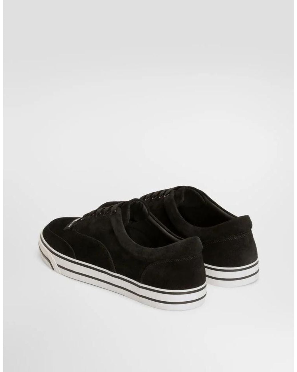 Dolce & Gabbana Black Suede Sailing Sneakers for men