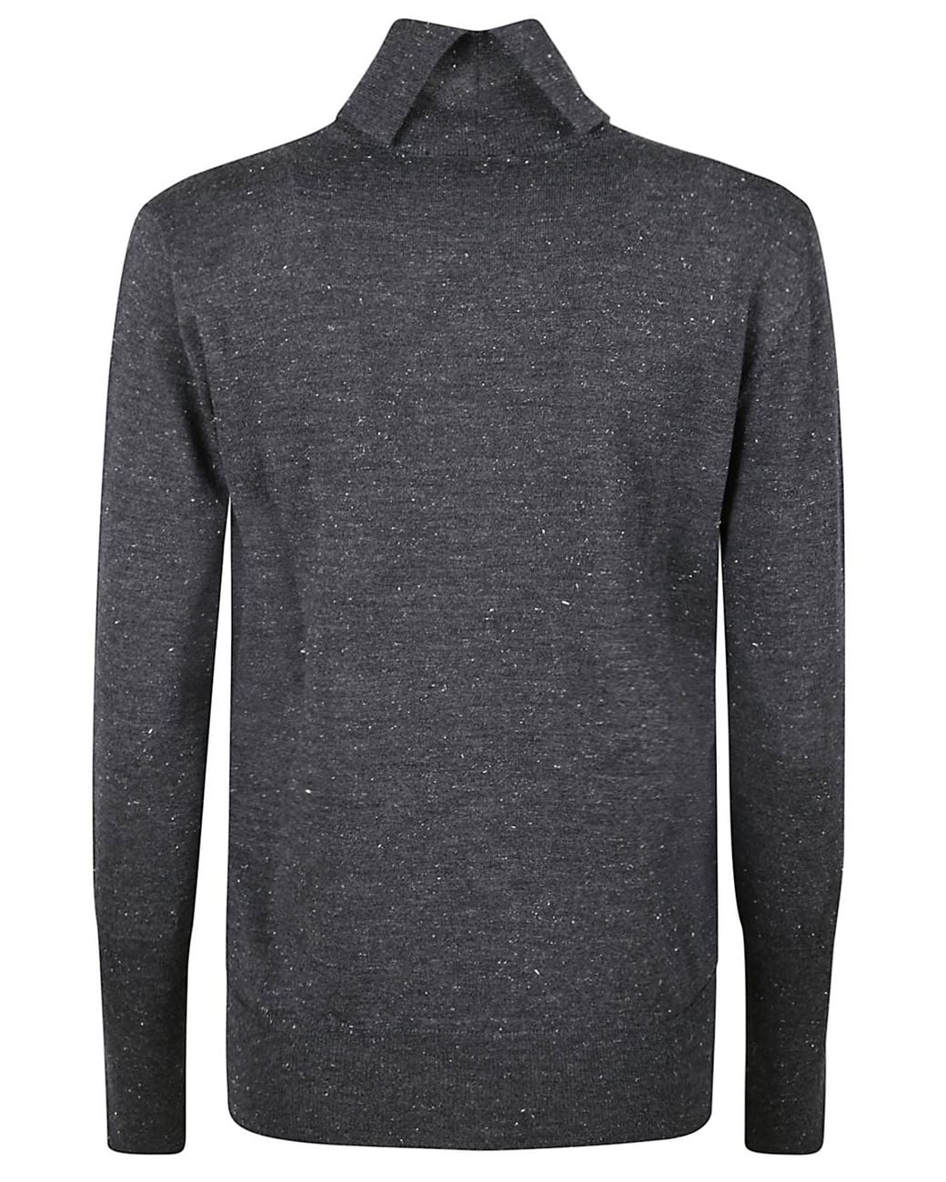 Peserico Blue Long-Sleeved Knitted Sweater