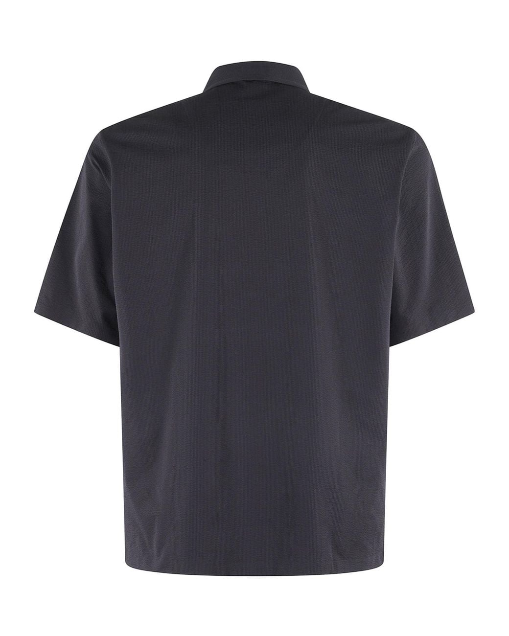 Herno Blue Patch Pocket Short Sleeve Shirt for men