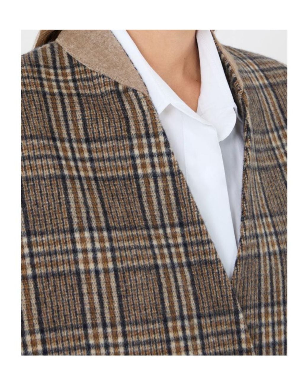 Max Mara Brown Draped Wool Jacket
