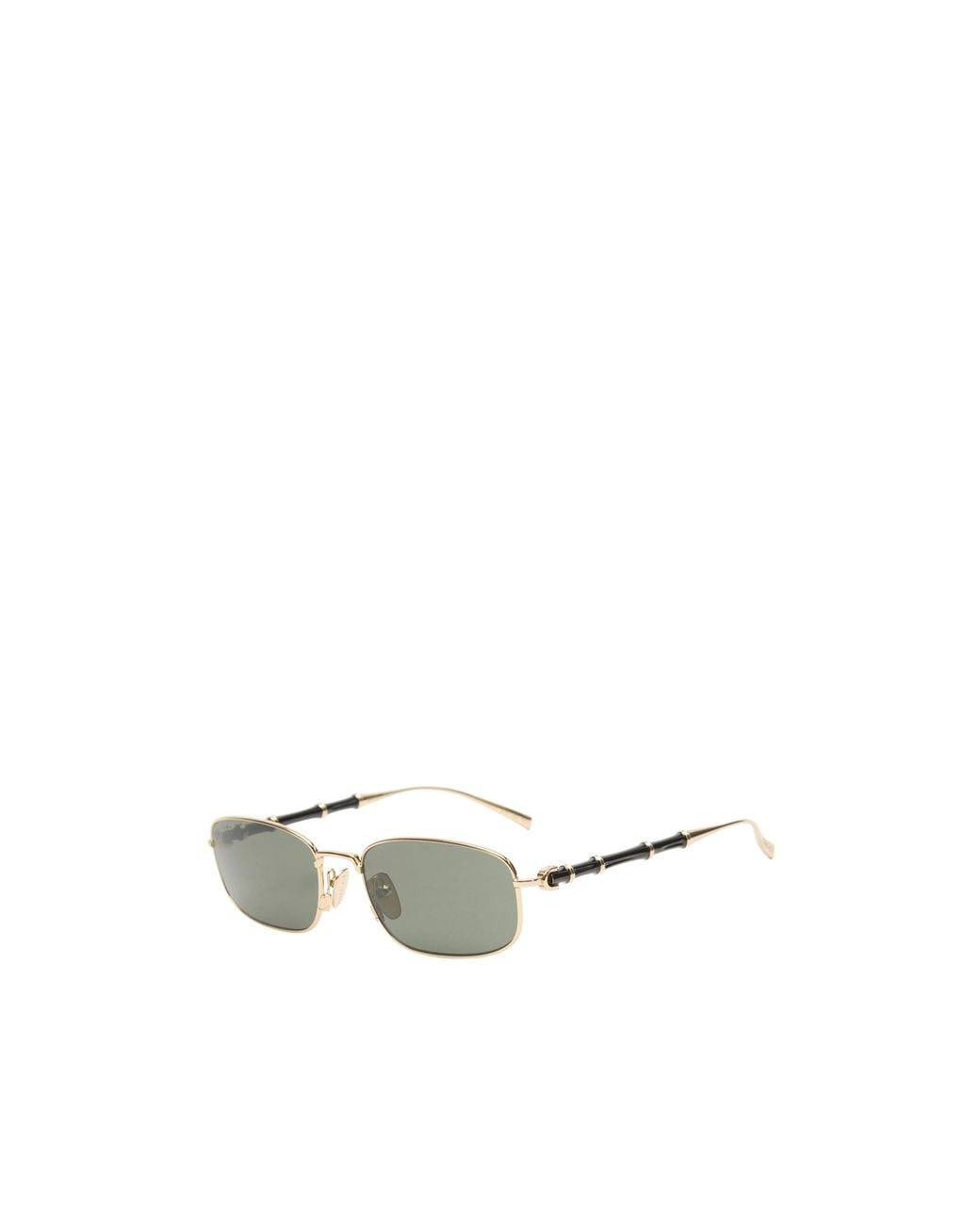 Gucci White Rectangle Sunglasses for men