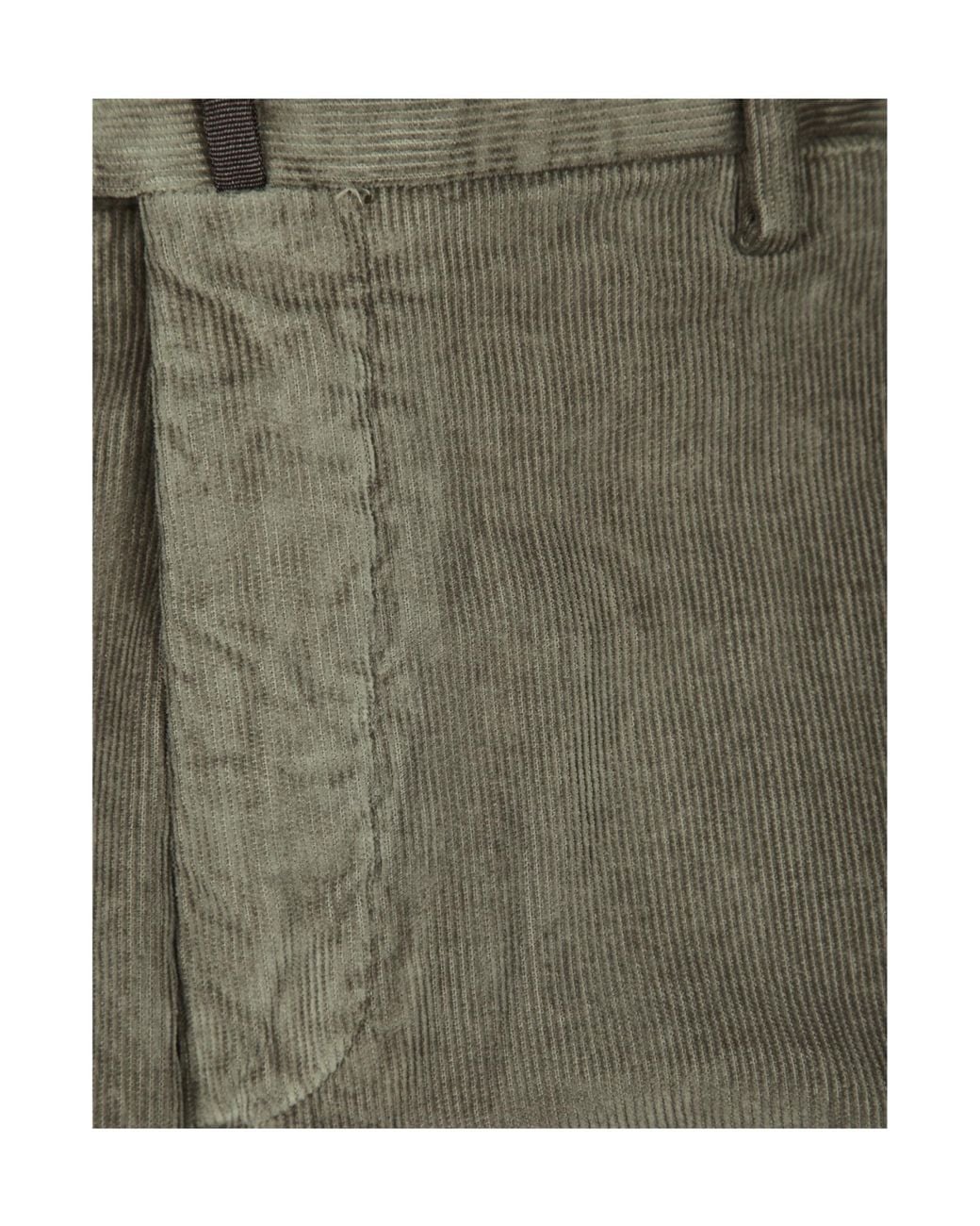 Incotex Gray Corduroy Pants for men