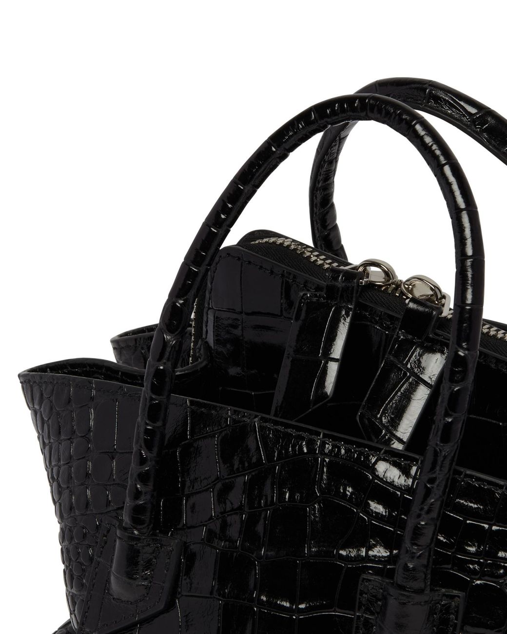 The Attico Black The La Passeggiata Mini Top Handle Bag