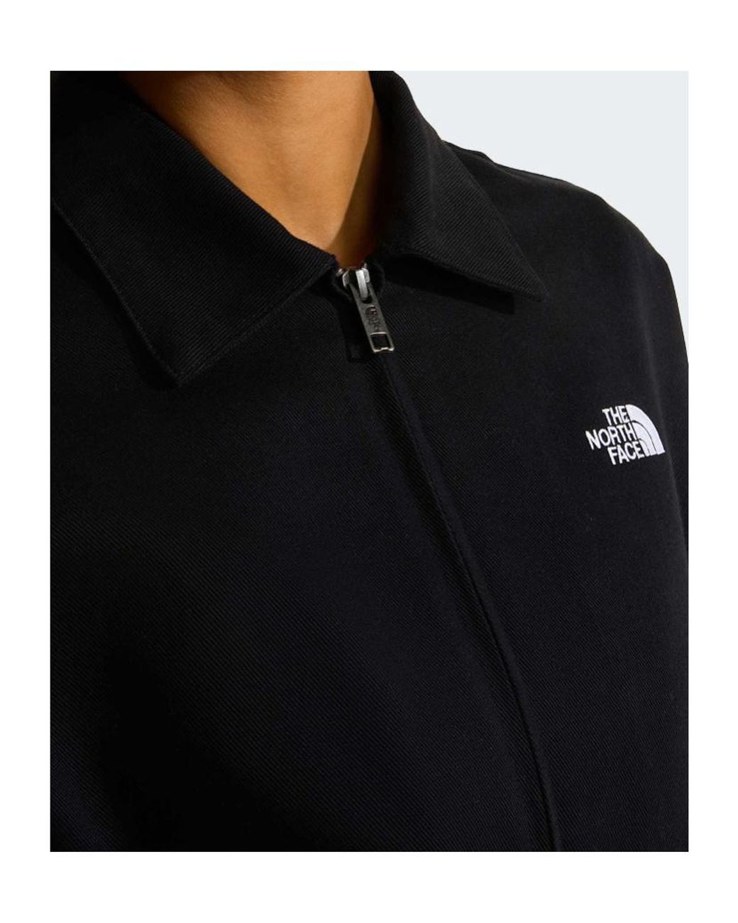 The North Face Black Zipped Twill Jacket