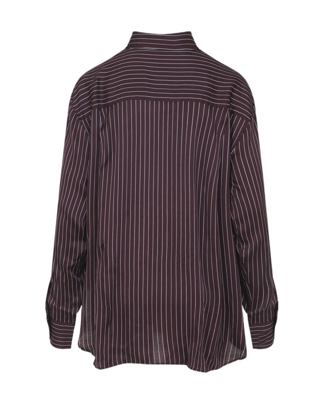 Frankie Shop Purple Striped Shirt