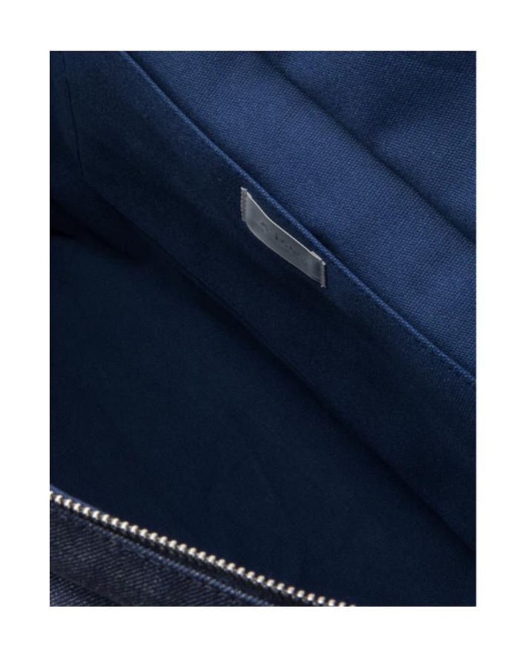 A.P.C. Blue Le Drummer Toile Large Tote Bag