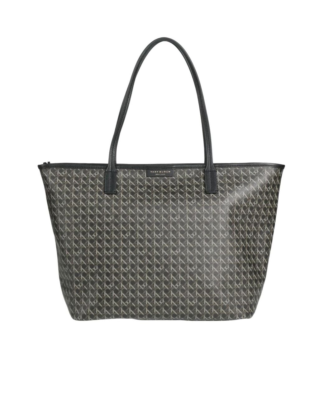 Tory Burch Black Large Printed Tote Bag