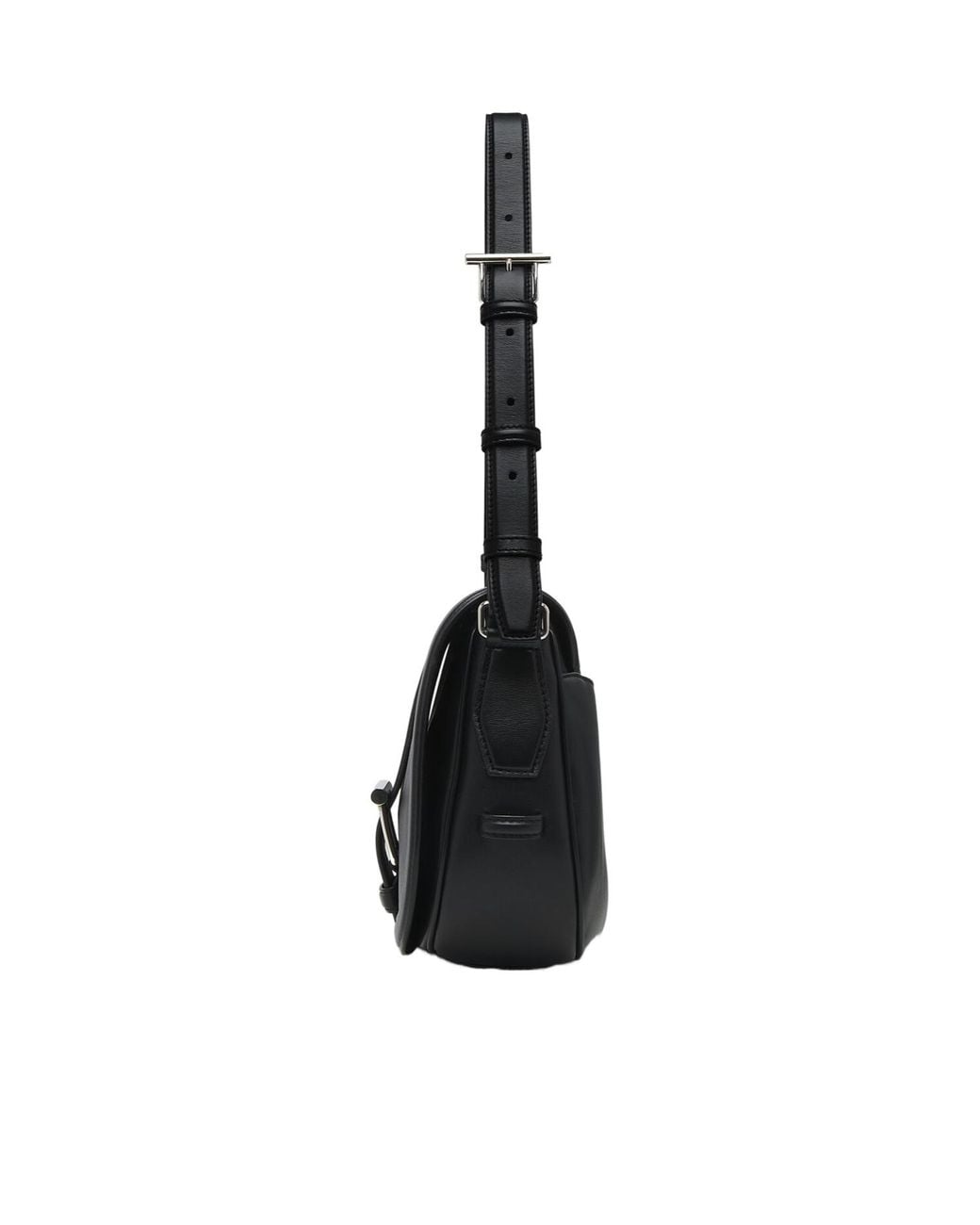McQueen Black T-Bar Large Satchel Bag