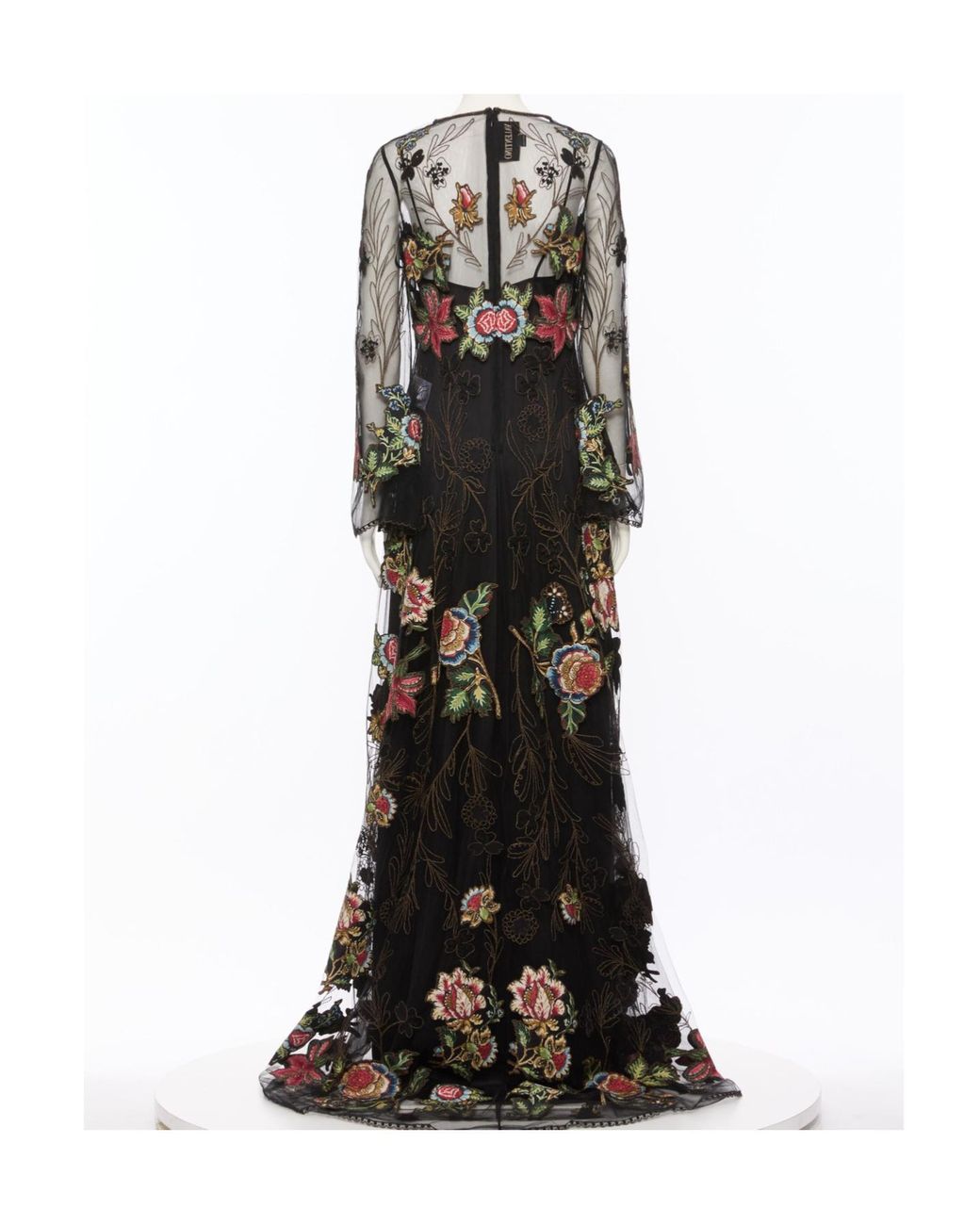 Valentino Black Long-Sleeved Dress