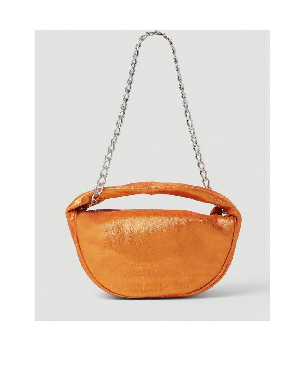 By Far Orange Baby Cush Small Handbag