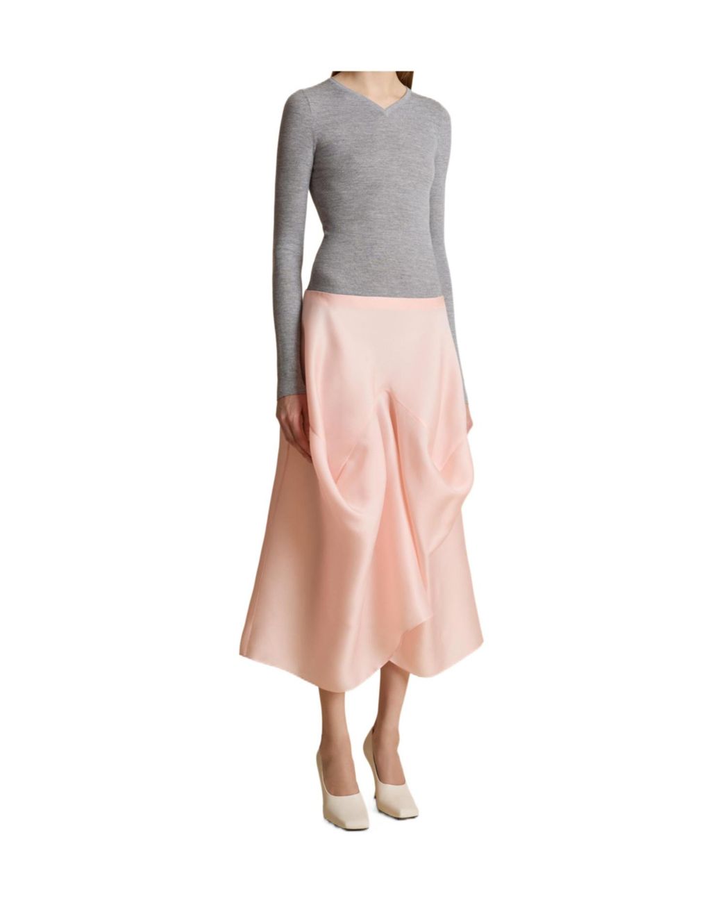 Khaite Gray Tania Top