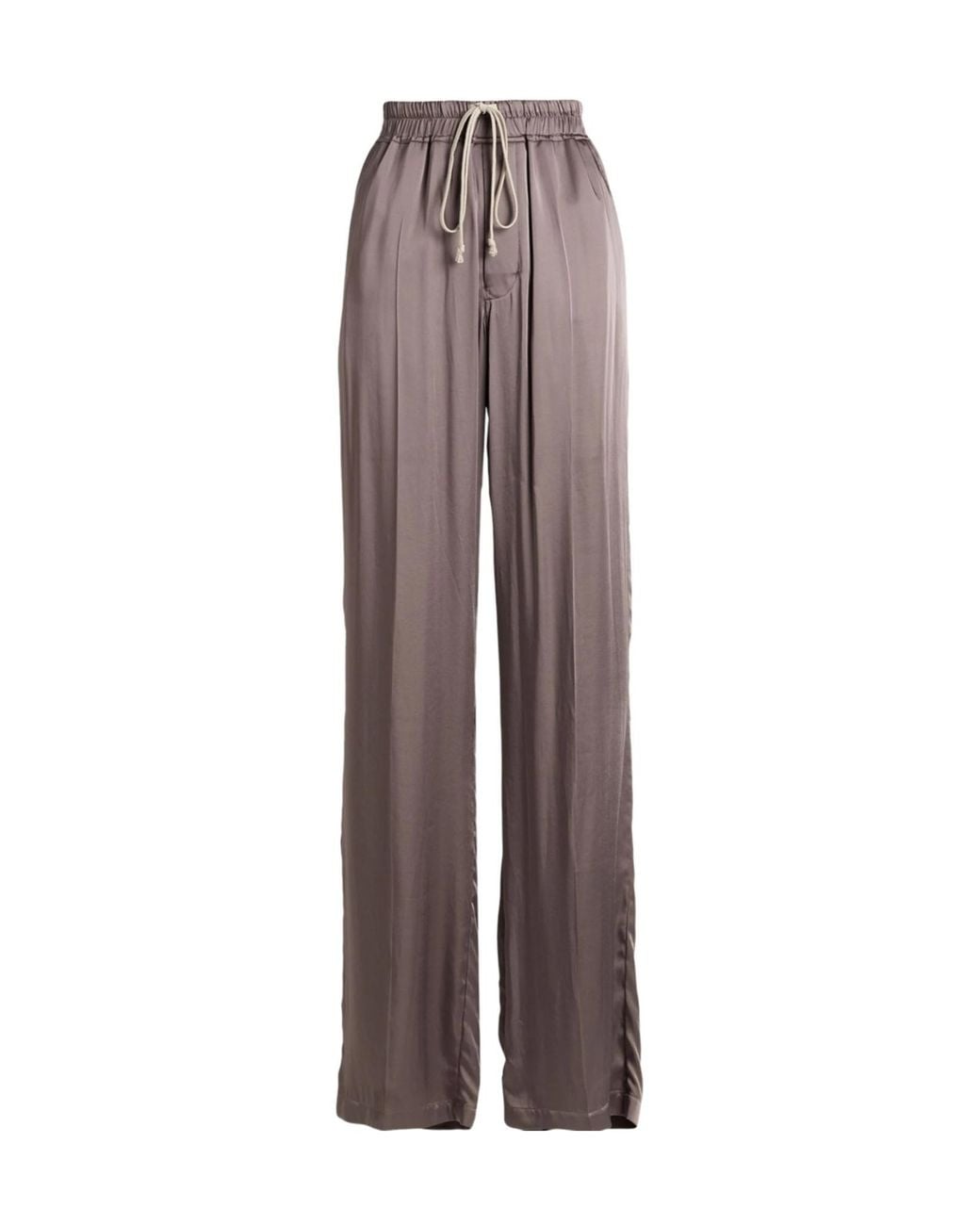 Rick Owens Brown Solid-Colored Loose Trousers