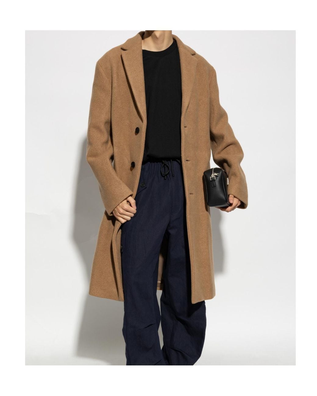 Dries Van Noten Brown Single-Breasted Coat for men