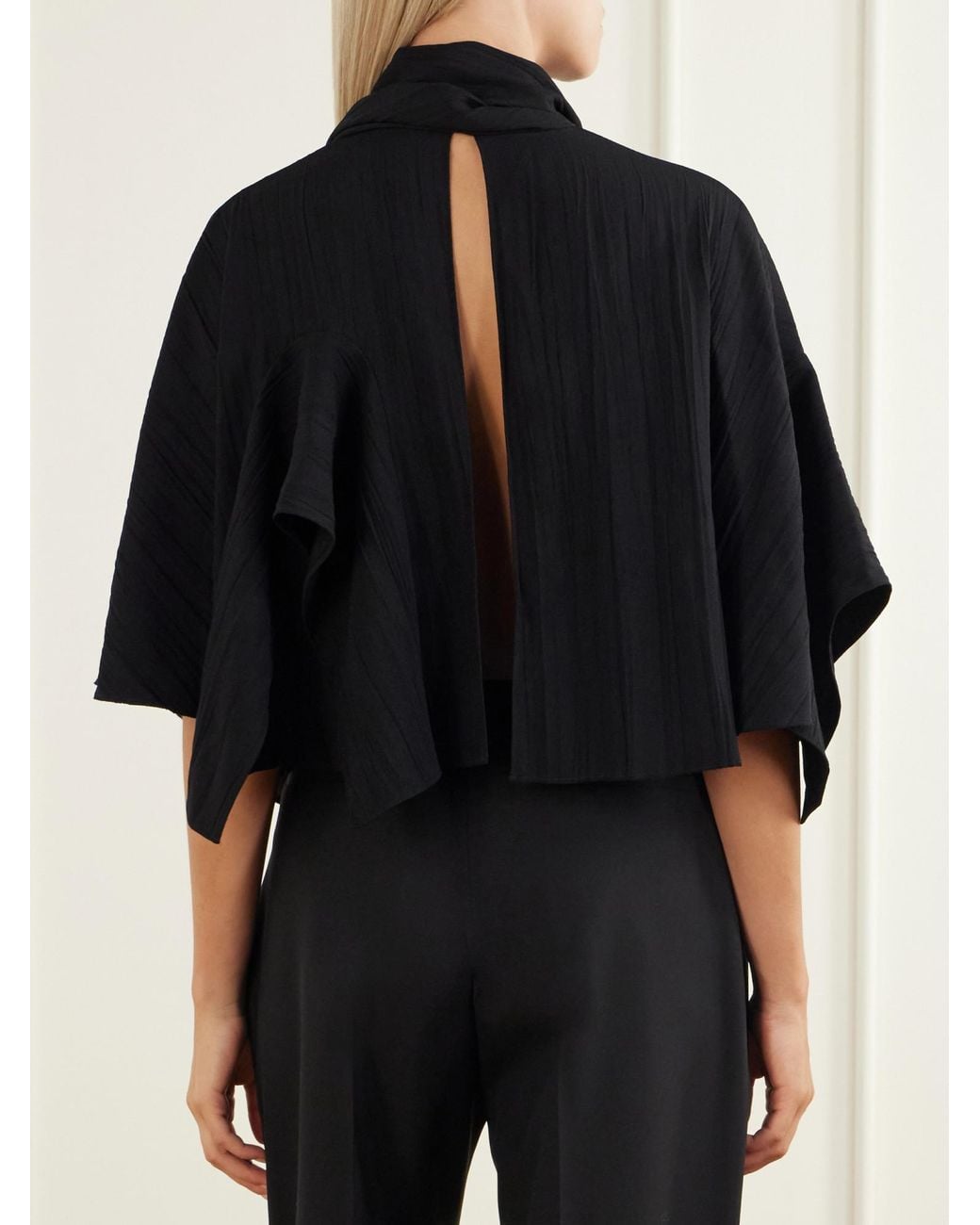 Tibi Blue Light Top