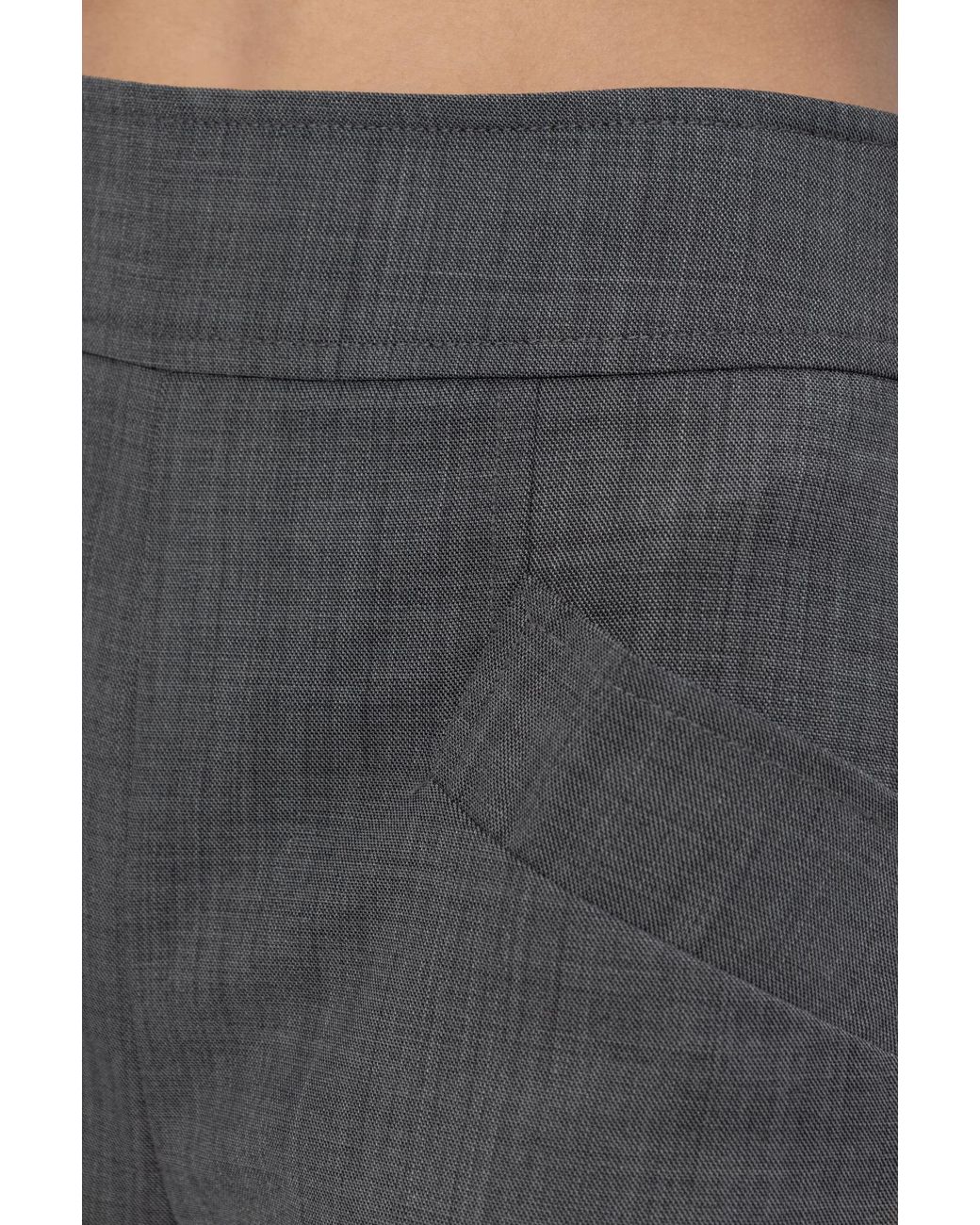 Ganni Gray Wide Trousers