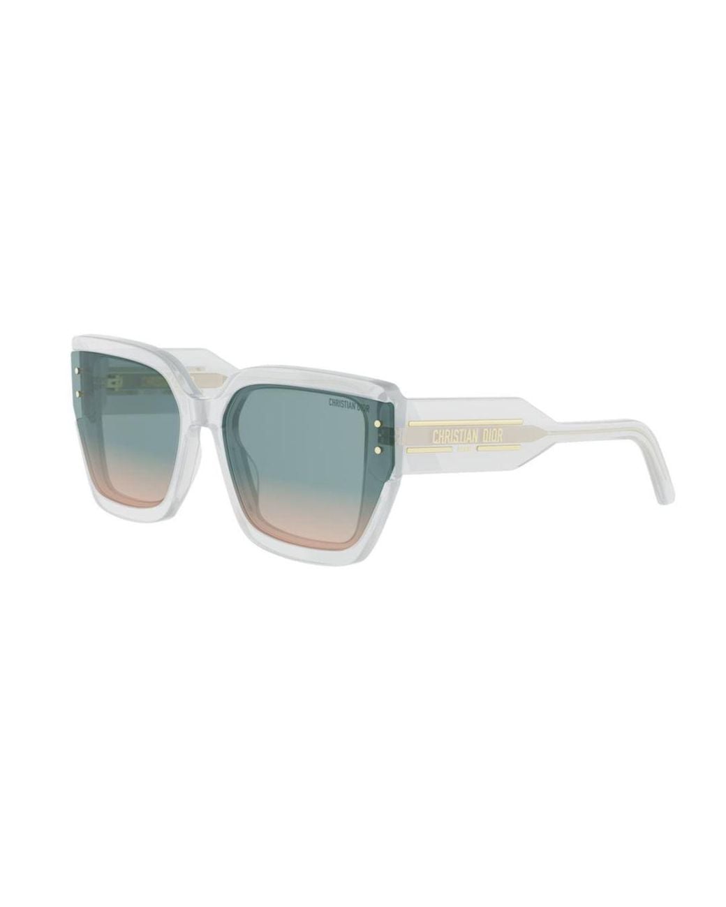 Dior Blue Eyewear Square Frame Sunglasses