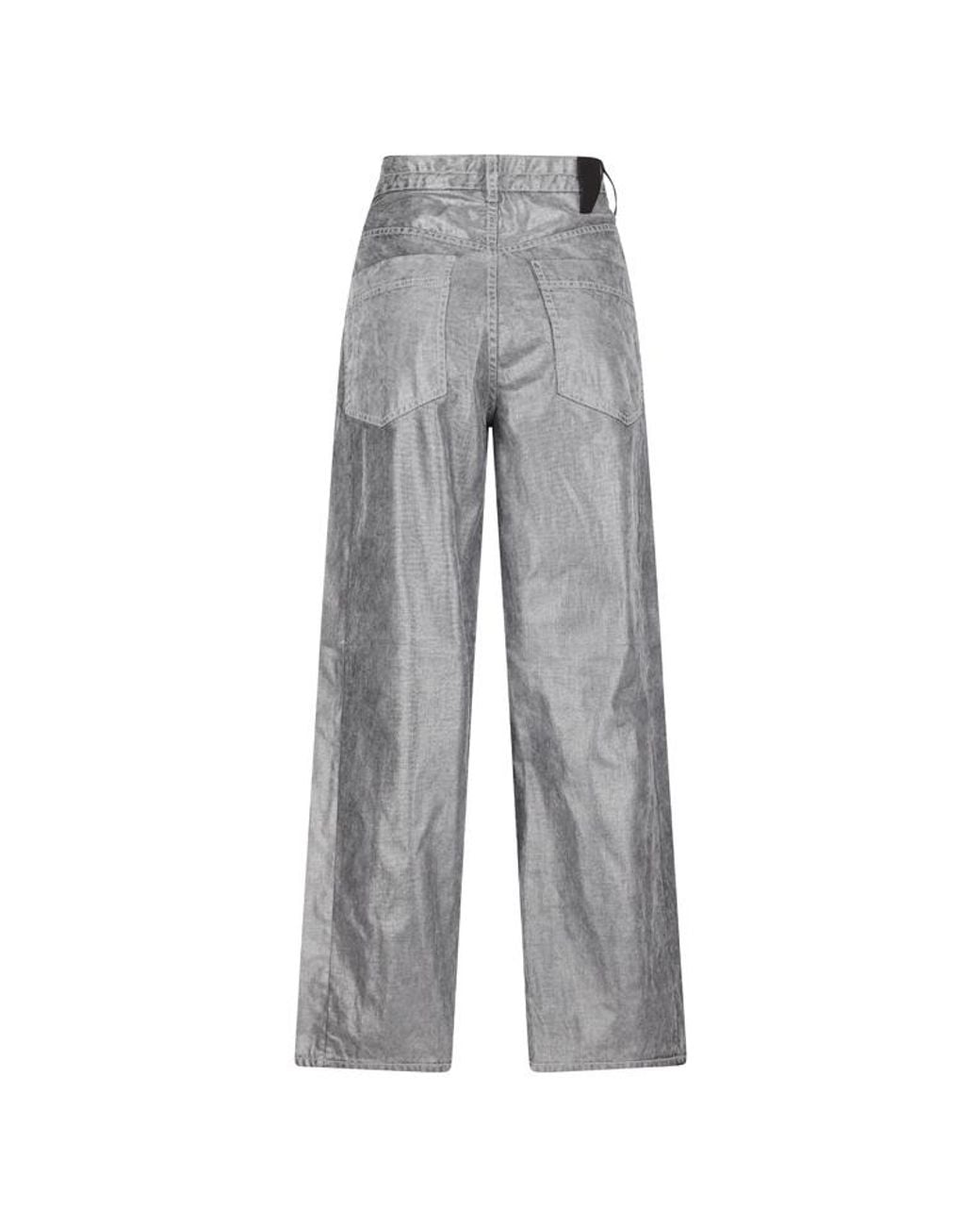 DARKPARK Gray Drawstring Straight-Leg Jeans