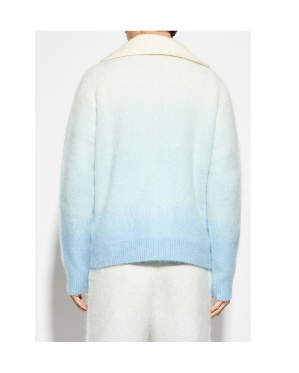 Casablanca Blue Gradient Effect Knit Sweater for men