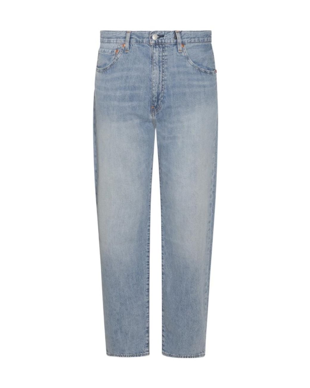 Levi's Blue 555 Relaxed Straight Trousers for men