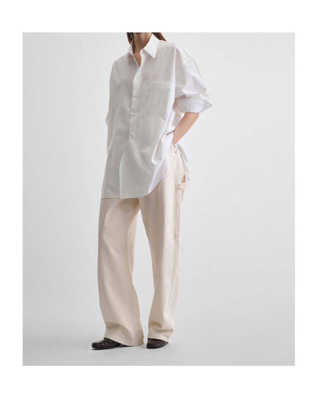 Phoebe Philo White Long-Sleeved Shirt