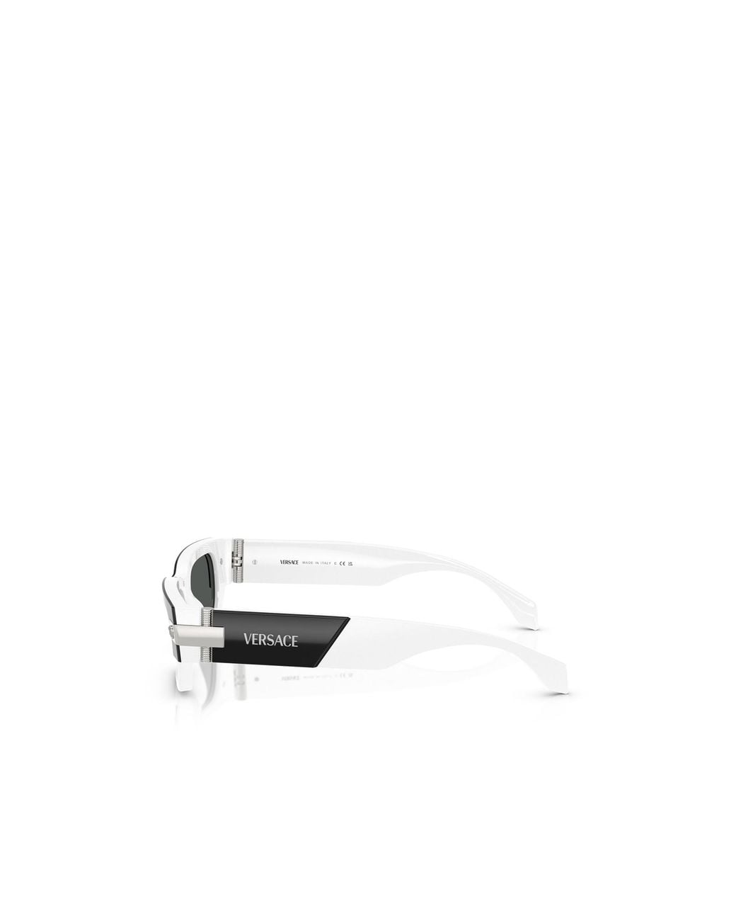 Versace White Eyewear Rectangle-Frame Sunglasses for men
