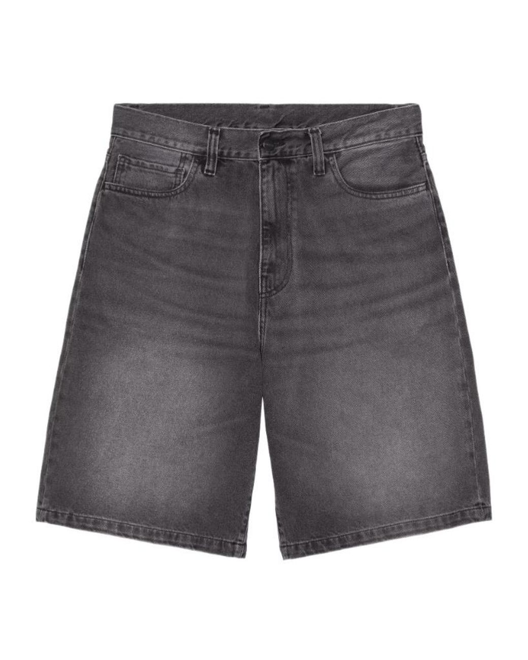 Carhartt Black Landon Relaxed Denim Shorts for men