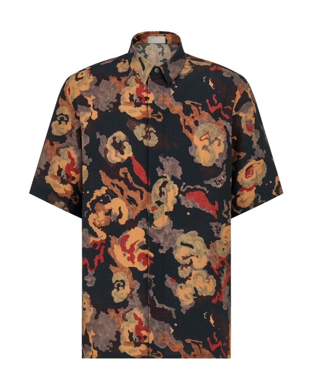 Dior Black And Duncan Grant And Charleston Short-Sleeved Shirt for men