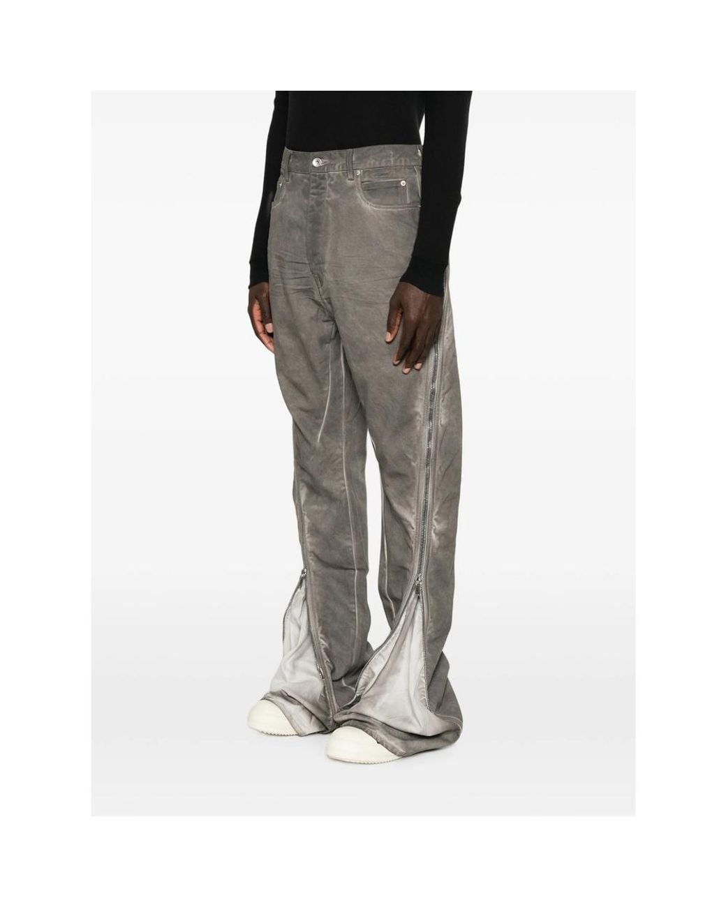 Rick Owens Gray Bolan Banana Jeans for men