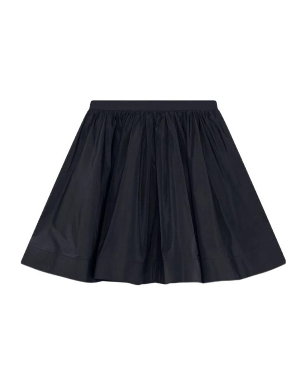 MSGM Blue Gathered A-Line Skirt