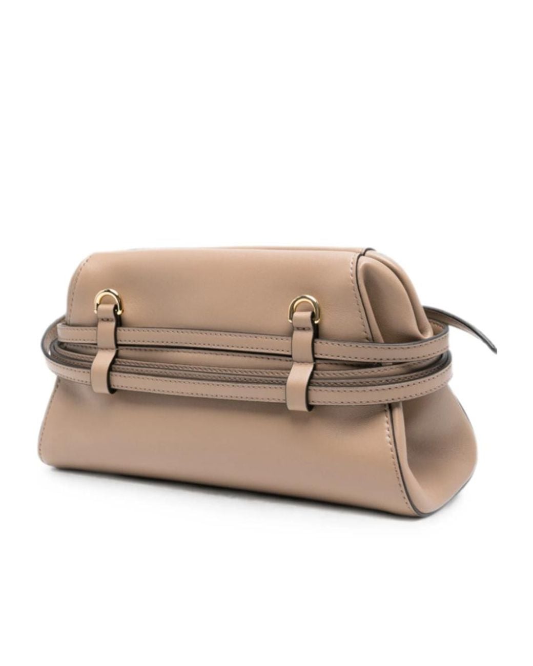 Moschino Natural Belt Detail Shoulder Bag