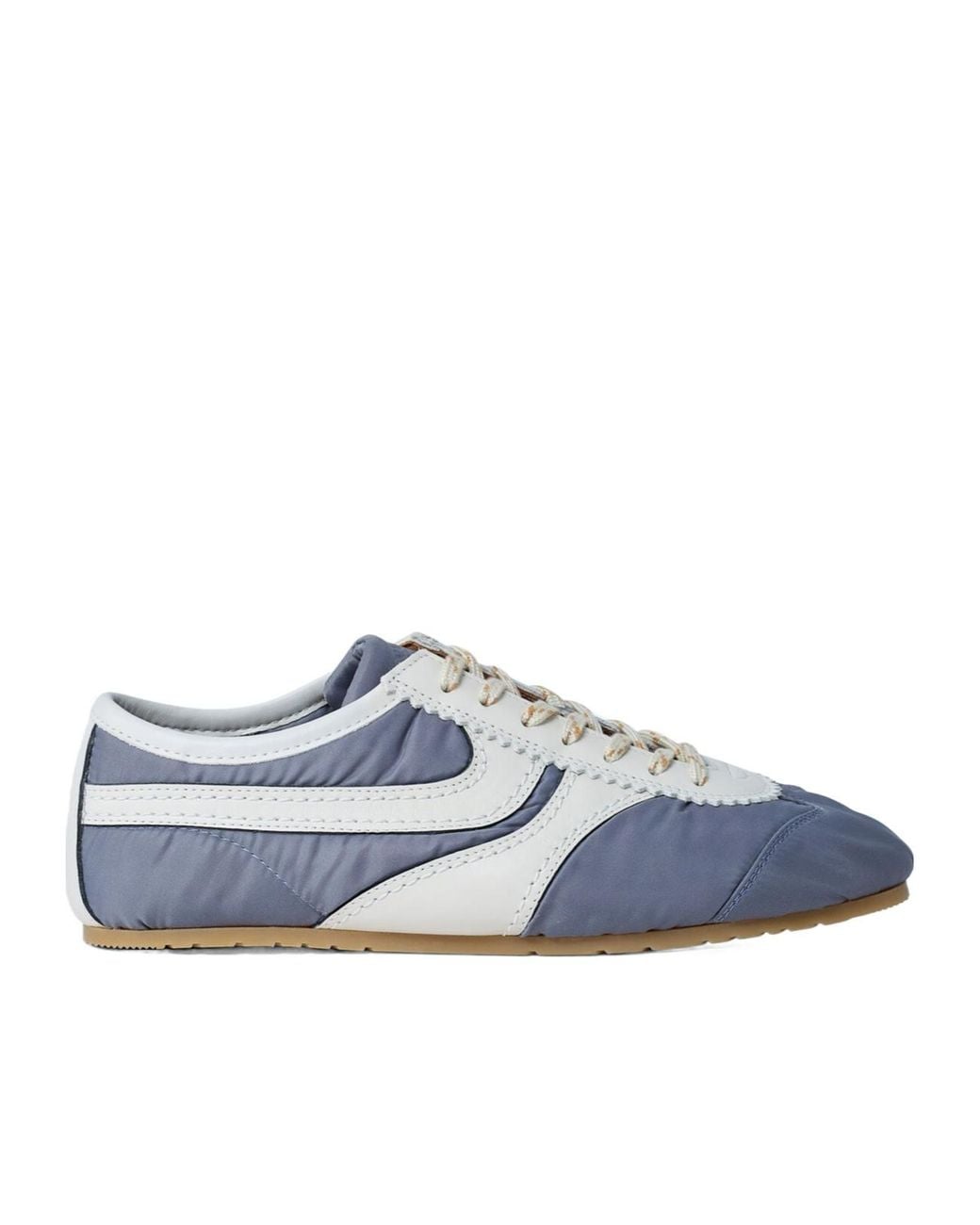 Dries Van Noten Blue Panelled Lace-Up Sneakers