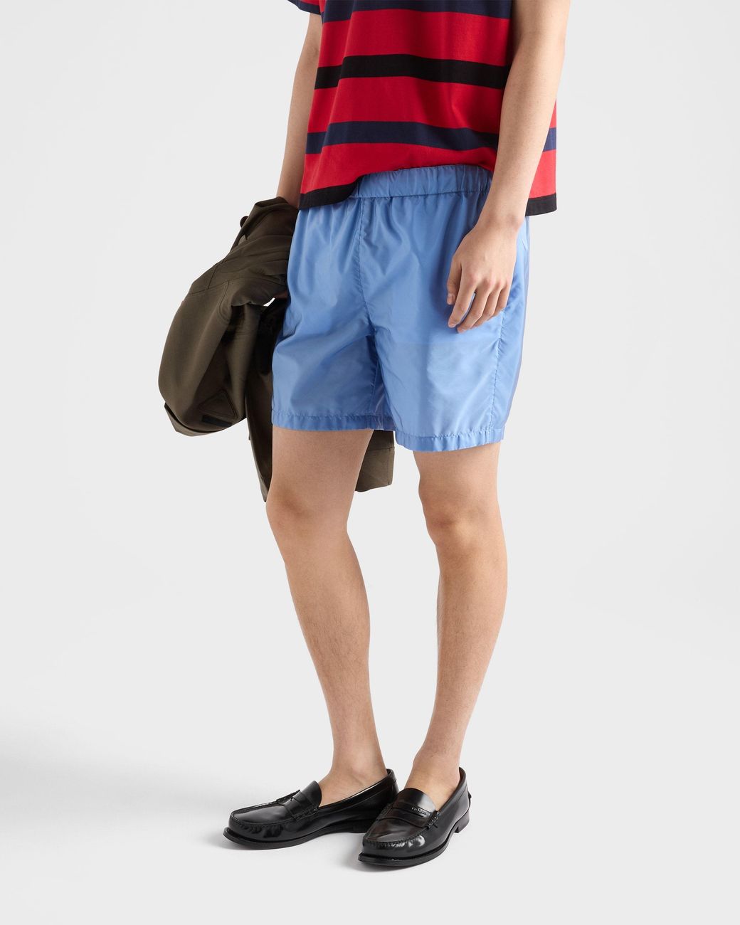 Prada Blue プラダ リナイロン スイムショーツ for men