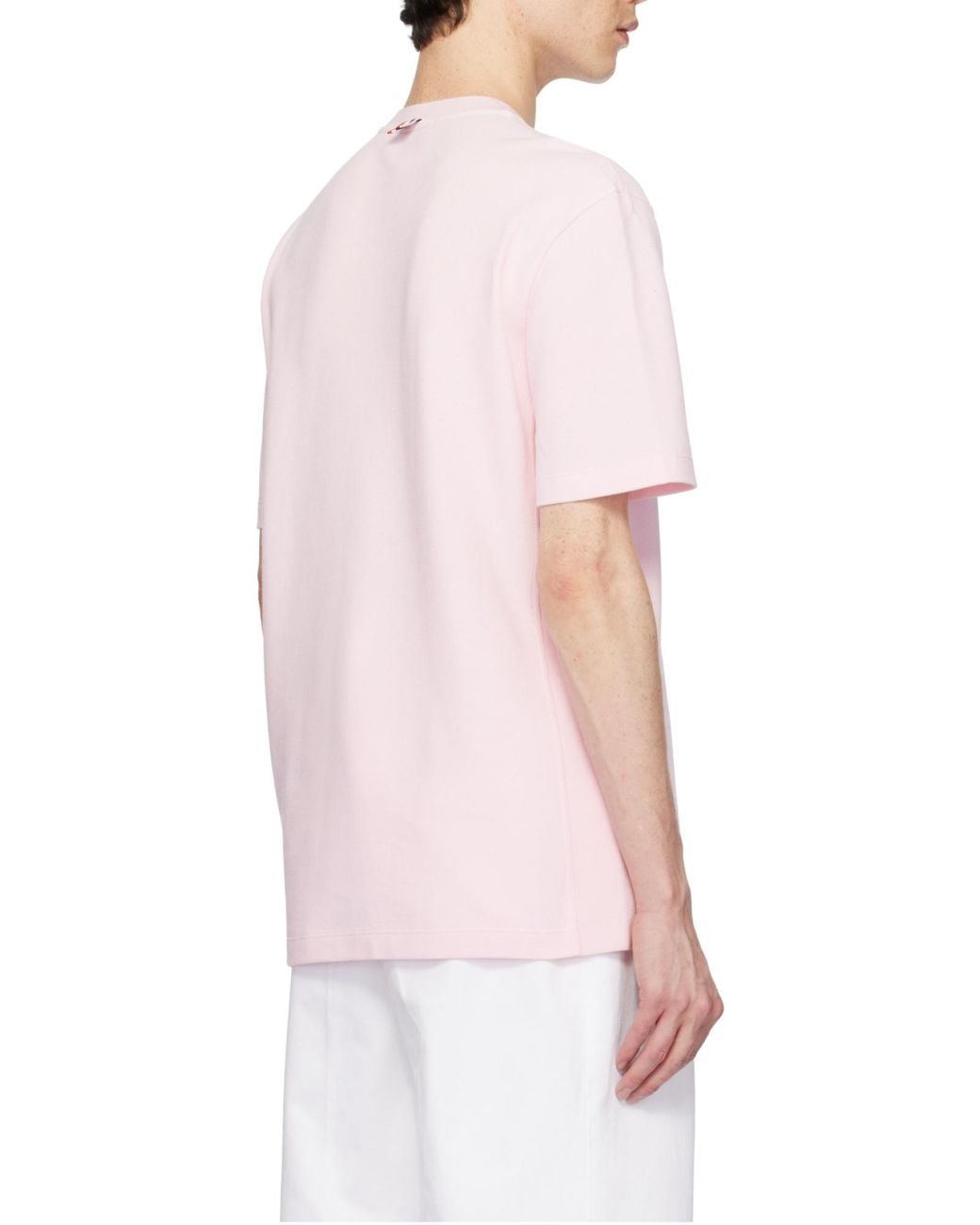 Thom Browne Pink Classic Pique 4-Bar T-Shirt for men