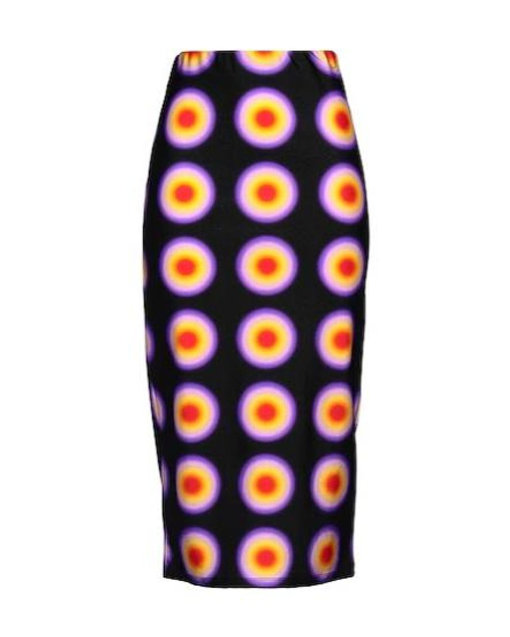 Sportmax Blue Polka Dot Stretch Skirt