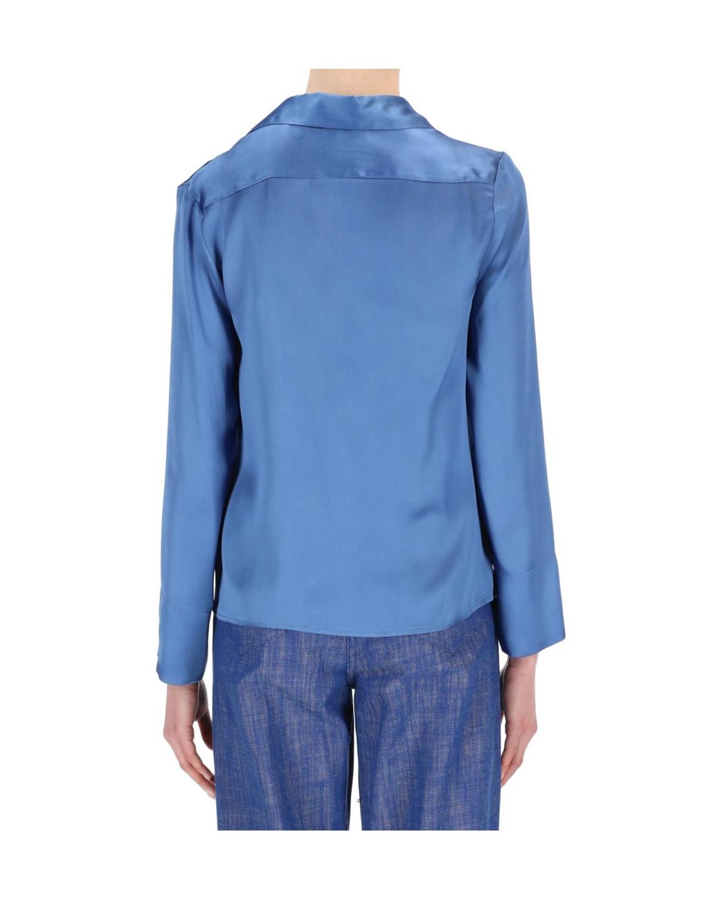 Semicouture Blue Long Sleeve Shirt
