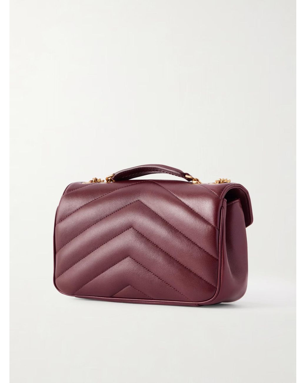 Saint Laurent Purple Chain Shoulder Bag