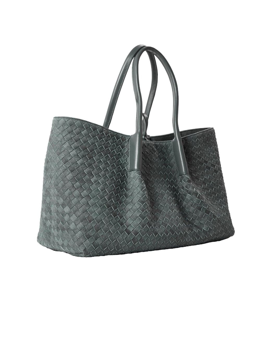 Bottega Veneta Black Woven Leather Tote Bag