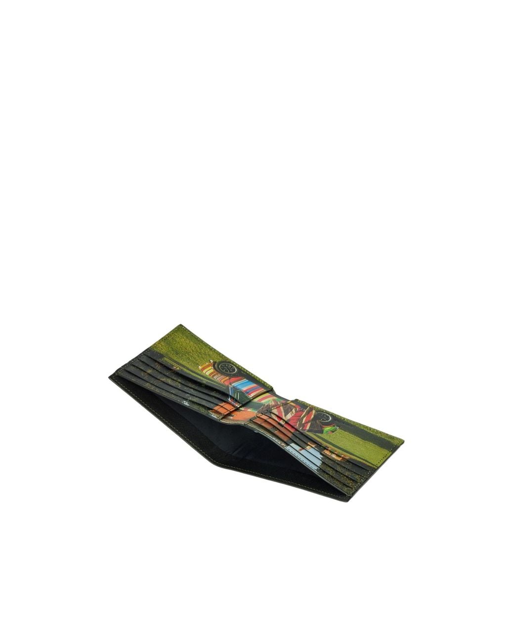 Paul Smith Black Textured Car-Print Wallet for men