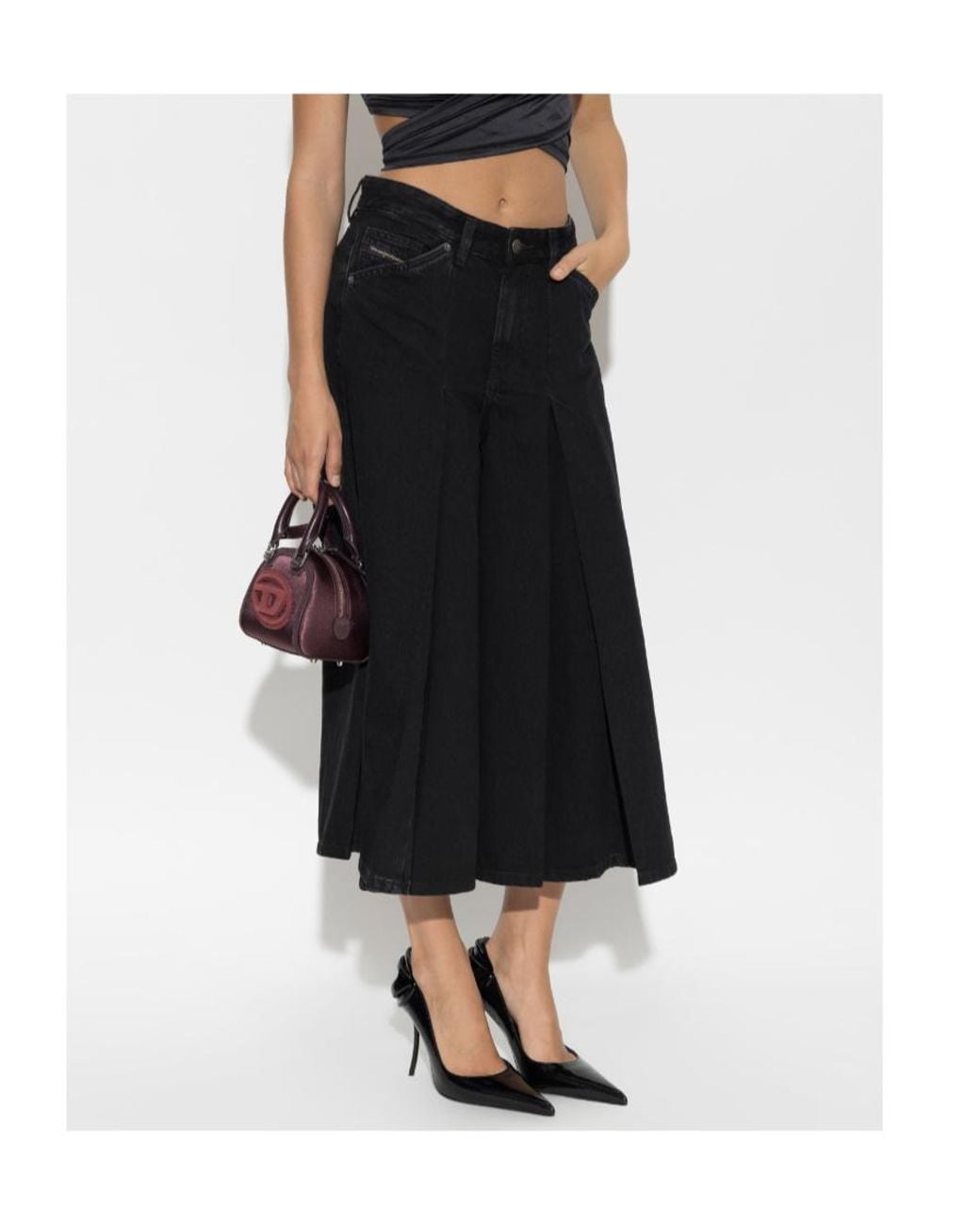 DIESEL Black De Orde Wide-Leg Jeans