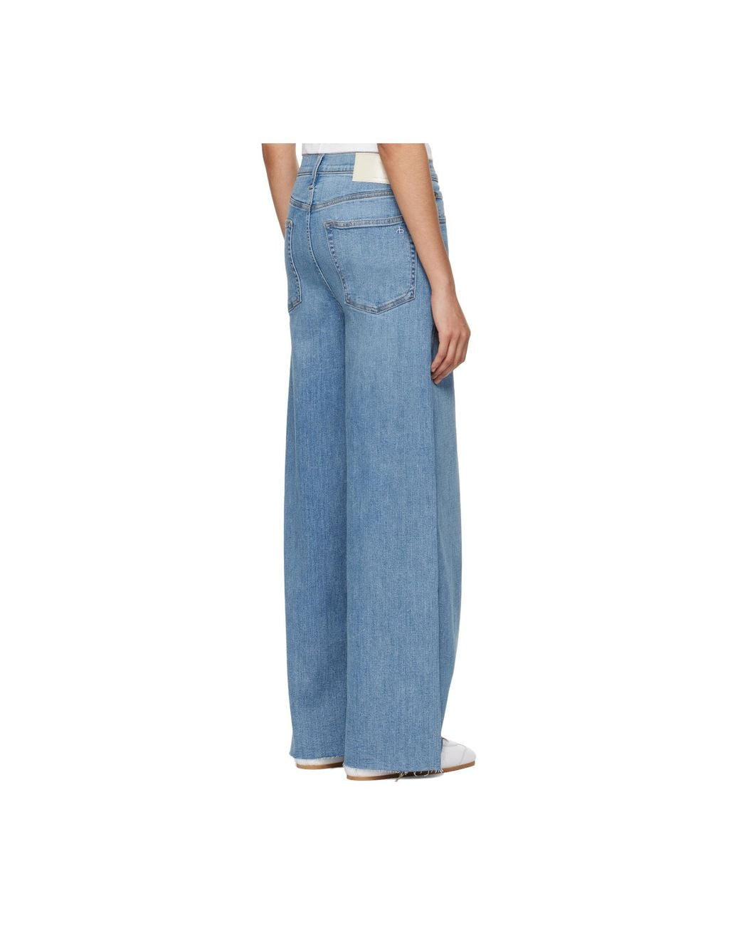Rag & Bone Blue Logo-Patch Jeans