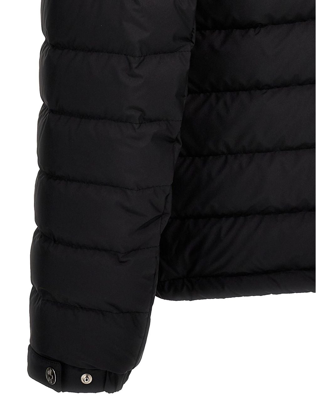 Moncler Black Berard Zip-Up Short Padded Jacket for men