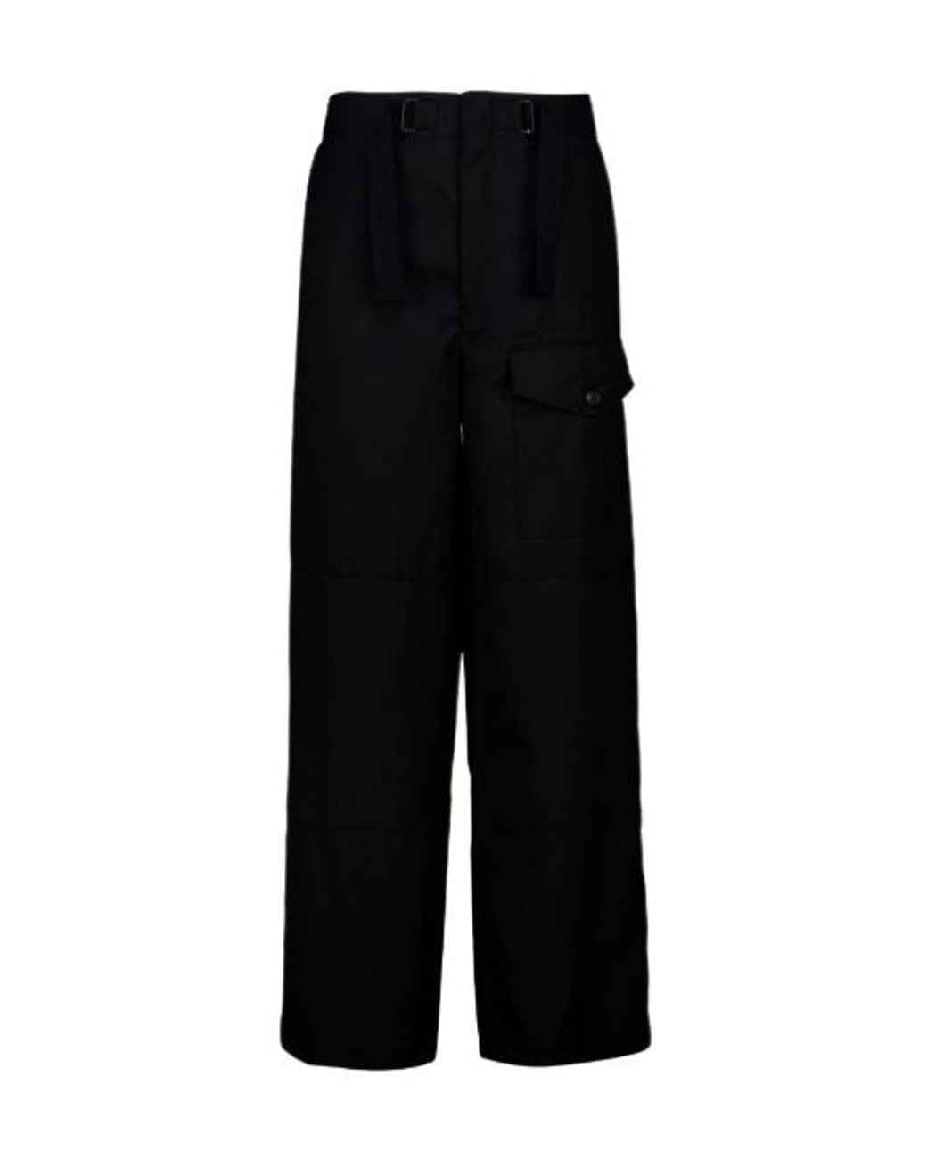 Auralee Black Belted Cargo Pants