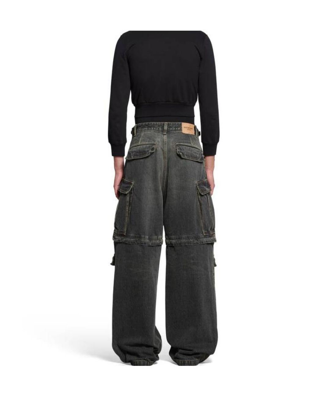 Balenciaga Gray Cargo Pants for men