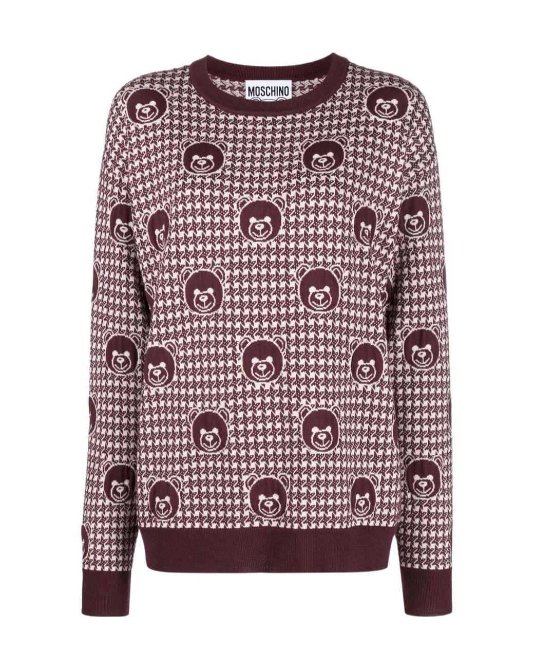 Moschino Multicolor Long-Sleeved Pattern Sweater