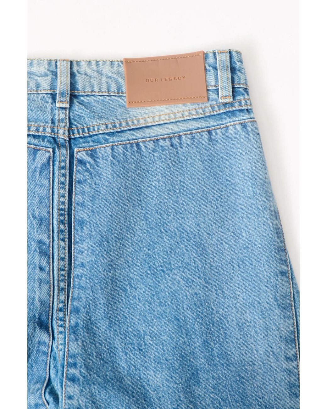 Our Legacy Blue Patched Saddle Repair Wash