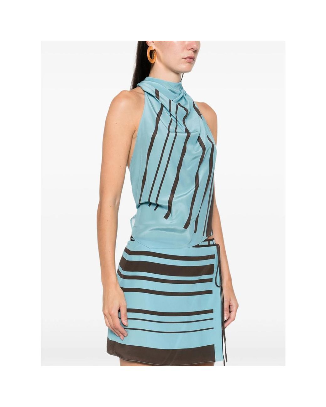 Sir Blue Backless Top