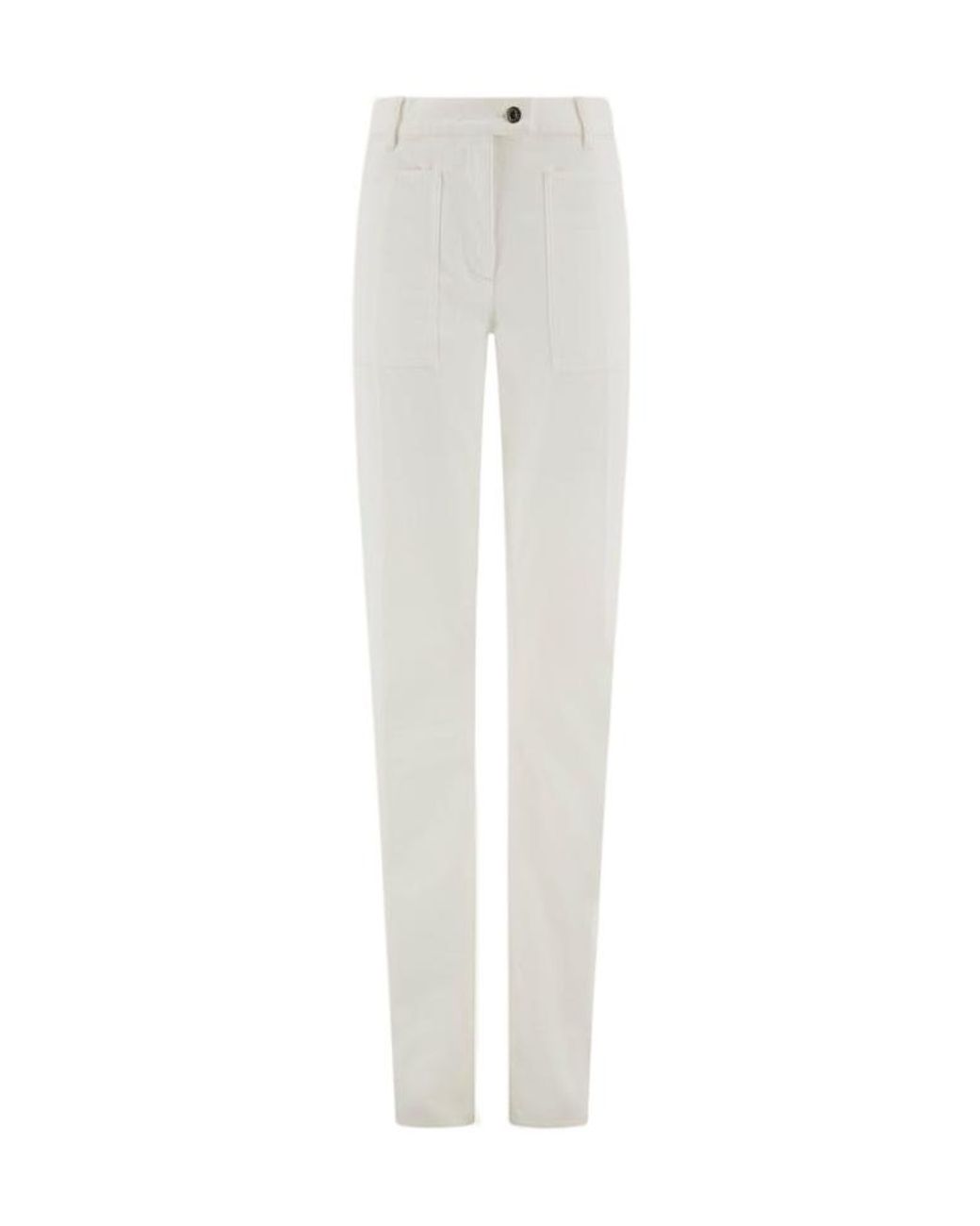 Ferragamo White Five-Pocket Pants